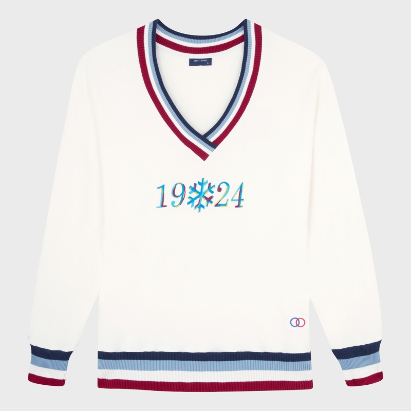 1924 Flake V-neck sweatshirt