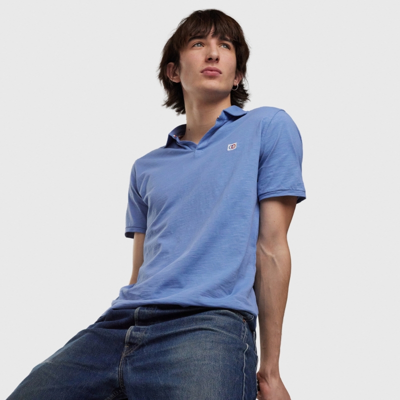 Slub Cotton Polo Shirt