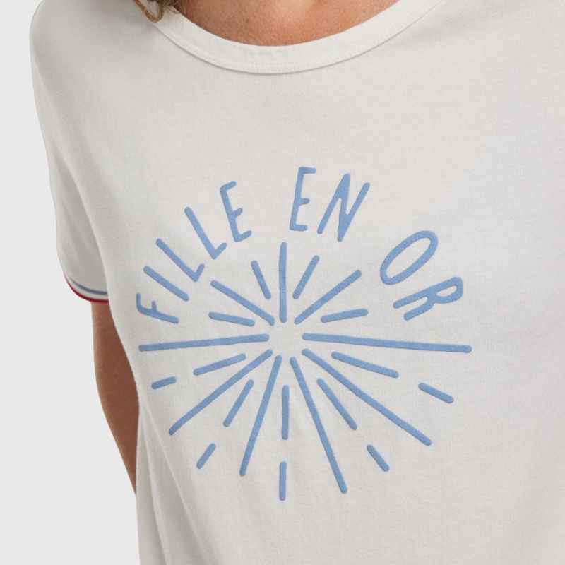 T-shirt Fille en Or