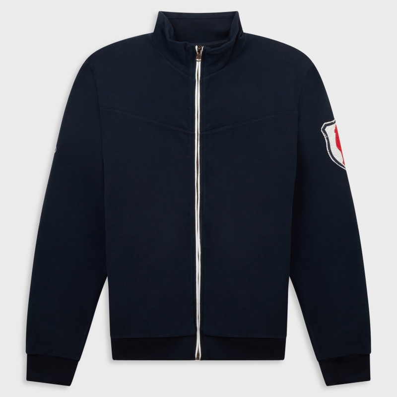 Zipped Badge Sweatshirt