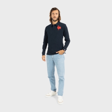 First Rooster Long Sleeve Polo