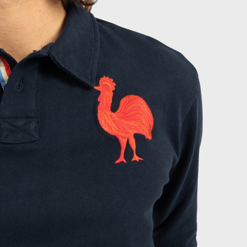 First Rooster Long Sleeve Polo