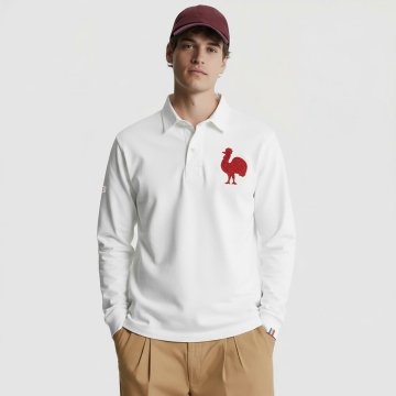 First Rooster Long Sleeve Polo