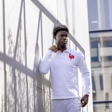 First Rooster Long Sleeve Polo