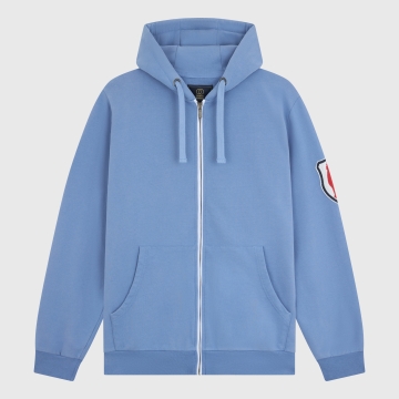 Zipped Badge Hoodie