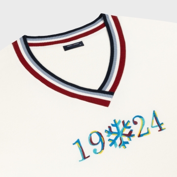 1924 Flake V-neck sweatshirt