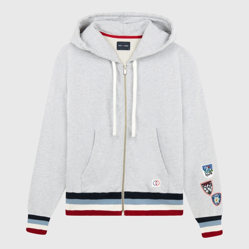 1924 Zipped Hooded Sweatshirt