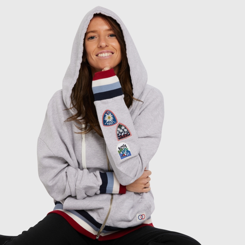 1924 Zipped Hooded Sweatshirt