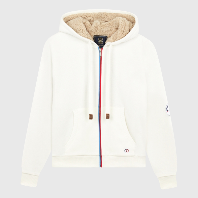 1968 Zipped Fur Hoodie