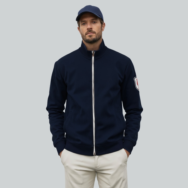 Zipped Badge Sweatshirt