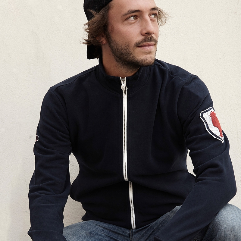 Zipped Badge Sweatshirt