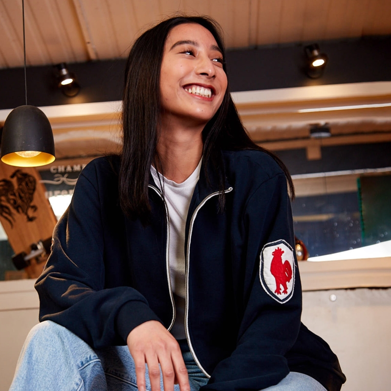 Zipped Badge Sweatshirt